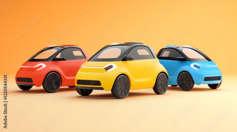 Car sharing concept banner. Parking with cars for customers on the smartphone screen. Vector isometric illustration. Car sharing concept banner. Parking with cars for customers on the smartphone screen. Vector isometric illustration.
