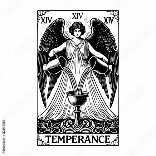 Temperance Tarot Icon and Symbol