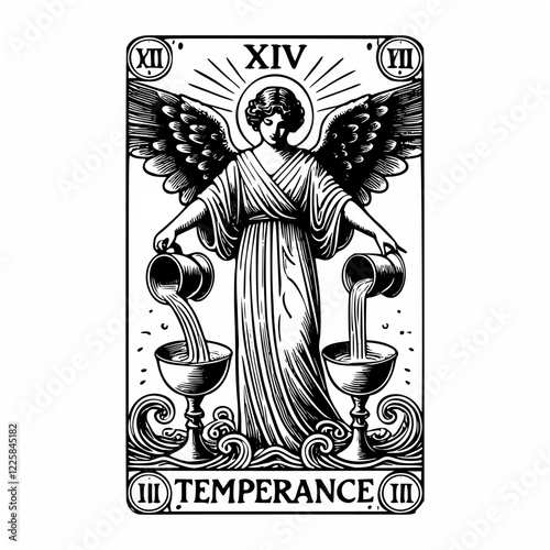 Sacred Geometry Temperance Tarot