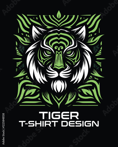 Tiger Vector T Shirt Design