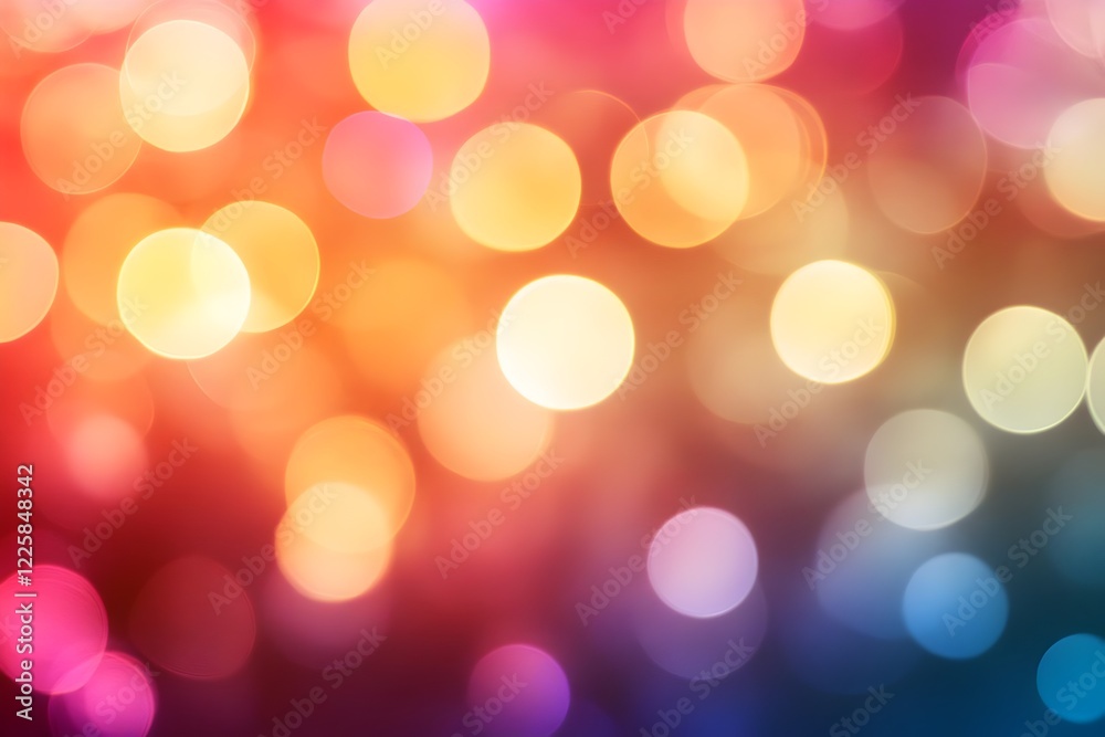 Bokeh Lights in a Warm and Colorful Blurred Background with Soft Glow Bokeh Lights in a Warm and Colorful Blurred Background with Soft Glow