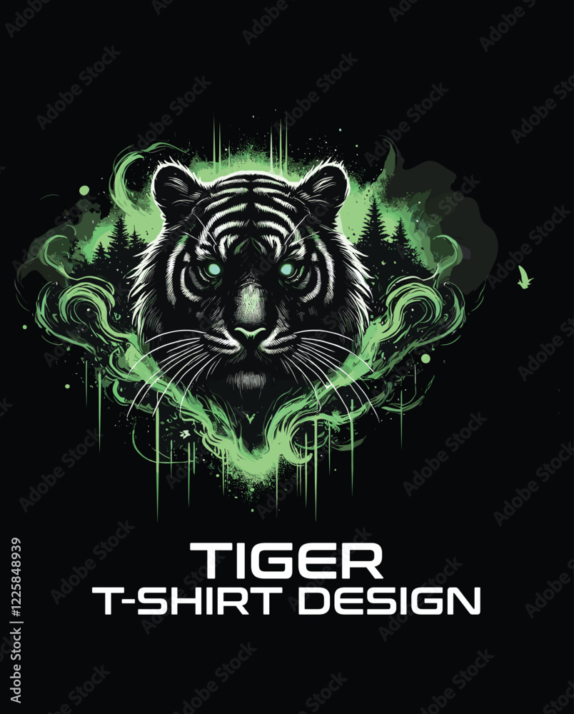 Tiger Vector T Shirt Design Tiger Vector T Shirt Design