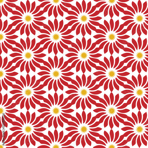 Seamless floral pattern design vector	