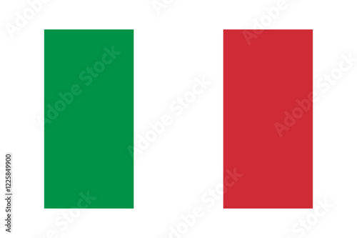 Vector flag of Italy. Accurate dimensions and official colors. Symbol of patriotism and freedom. This file is suitable for digital editing and printing of any size.