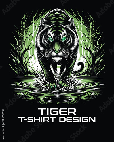 Photography Tiger Vector T Shirt Design