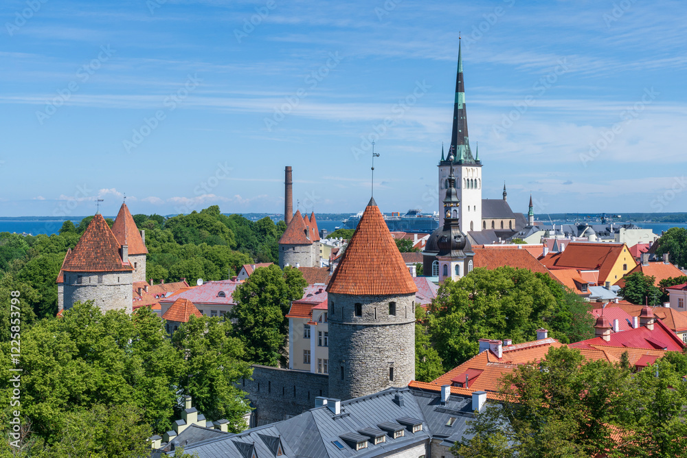 Fototapeta premium The old town of Tallinn in Estonia