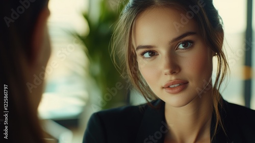 Wallpaper Mural Business Portrait of Woman in Office Torontodigital.ca