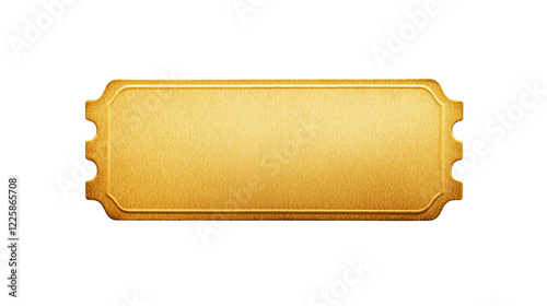 Gold Ticket Design Element Luxury Vintage Premium Award Ceremony Invitation Template