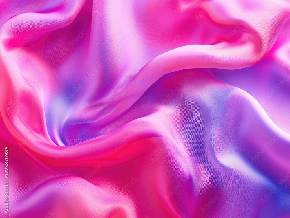 Fototapeta premium Vivid Flow of Pink Cloth