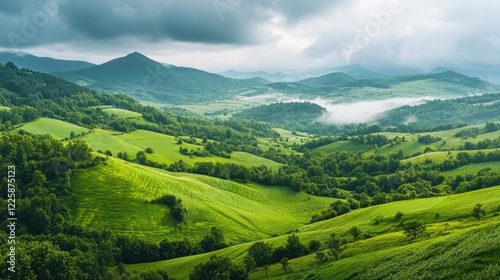 Wallpaper Mural Lush Green Mountains Torontodigital.ca