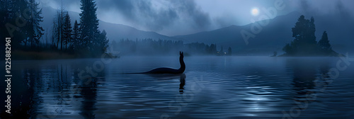 Mysterious Night on Okanagan Lake: The Legend of the Ogopogo Sea Monster photo