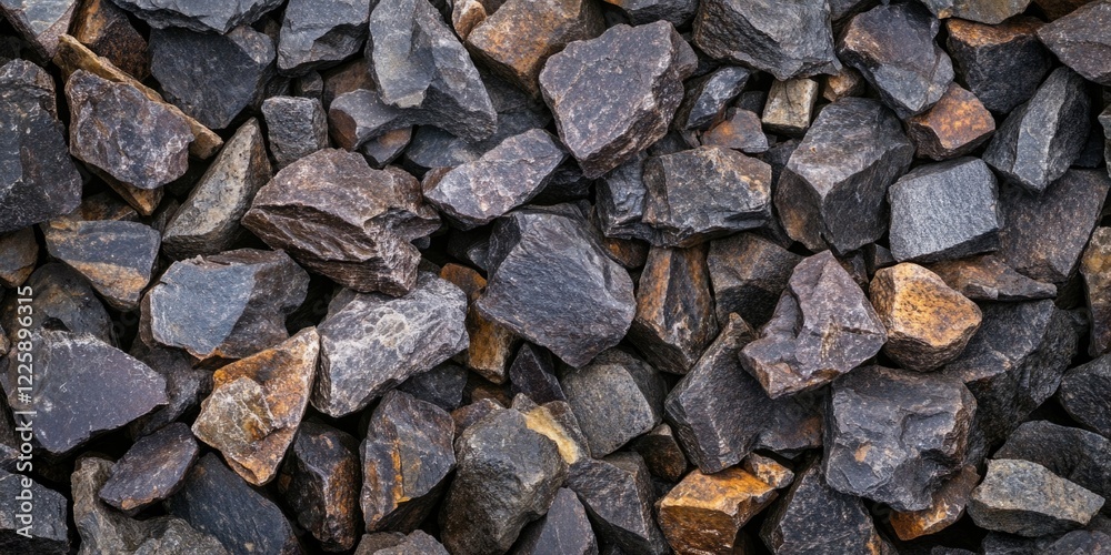 Brown and Black Pile of Rocks