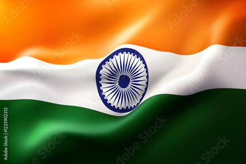 indian flag in the wind