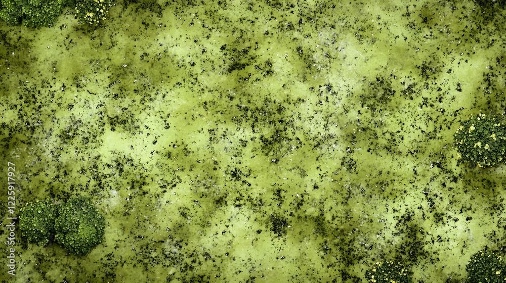 Abstract Green Mossy Texture Background AI Generated Abstract Green Mossy Texture Background AI Generated