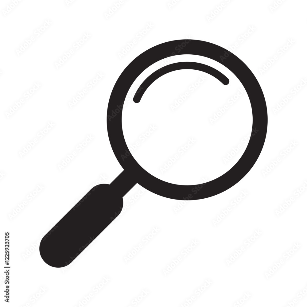 Magnifying glass icon, magnifier icon. Magnifying glass icon, magnifier icon.