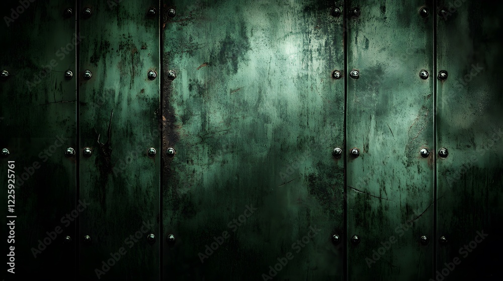 Dark Green Metal Texture Background Rustic Grunge Wall Panel Dark Green Metal Texture Background Rustic Grunge Wall Panel