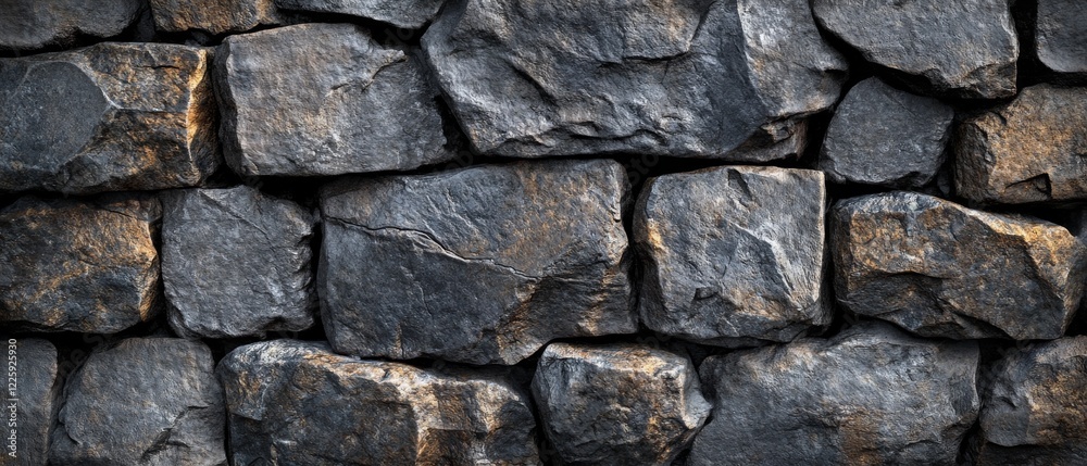 Stacked Rough Stone Wall with Texture Stacked Rough Stone Wall with Texture