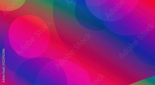Abstract Colorful Circles: An abstract artwork showcases a vibrant interplay of colors, with soft, blurred circles and gradients creating a dynamic and visually captivating composition.