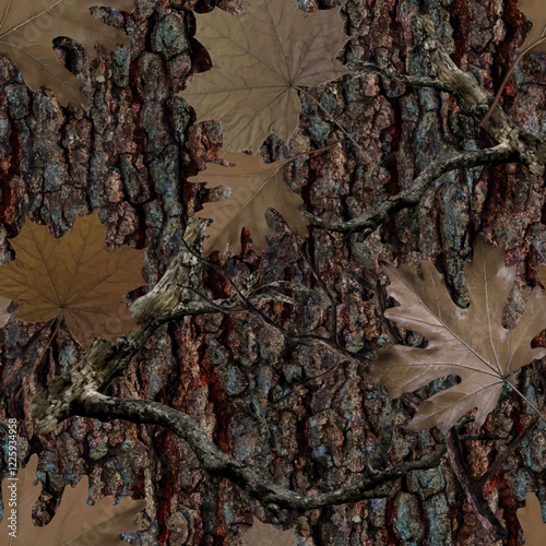 oak camo vector