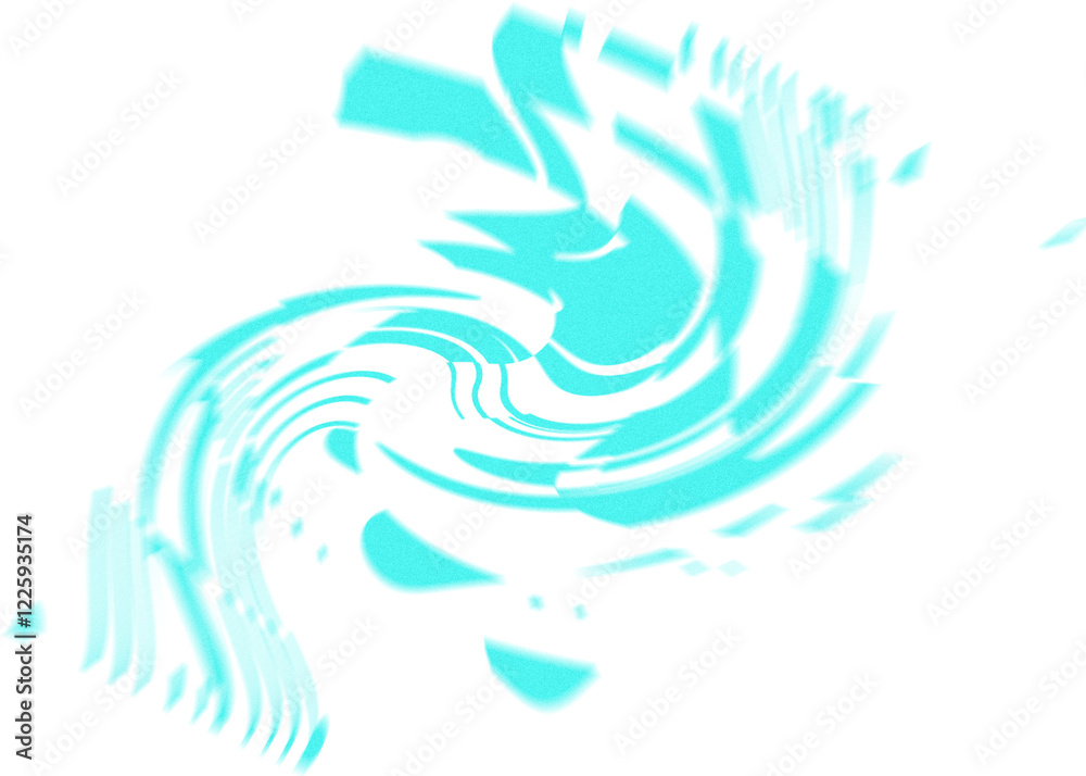 Fototapeta premium An abstract transparent iridescent color blur design element.