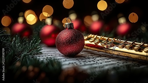 Festive Ornament Flute Music Christmas Decorations