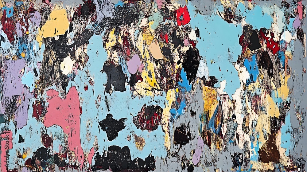 Fototapeta premium Abstract Colorful Texture Painting Grunge Wall Art