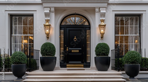Elegant London Townhouse Entrance