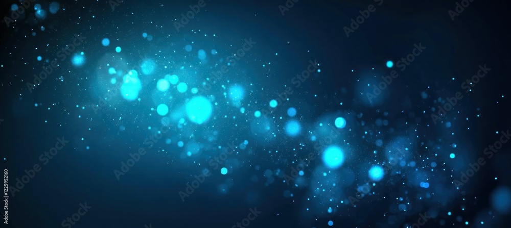 Obraz premium Abstract Blue Glimmering Stardust Background