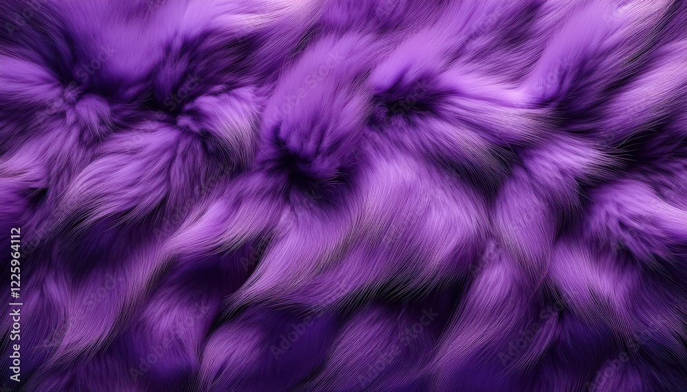 Lush Purple Fur Texture Backdrop with a Vibrant Dusk Atmosphere, Showcasing Rich Colors and Soft Fur Detail, Ideal for Design Projects. Lush Purple Fur Texture Backdrop with a Vibrant Dusk Atmosphere, Showcasing Rich Colors and Soft Fur Detail, Ideal for Design Projects.