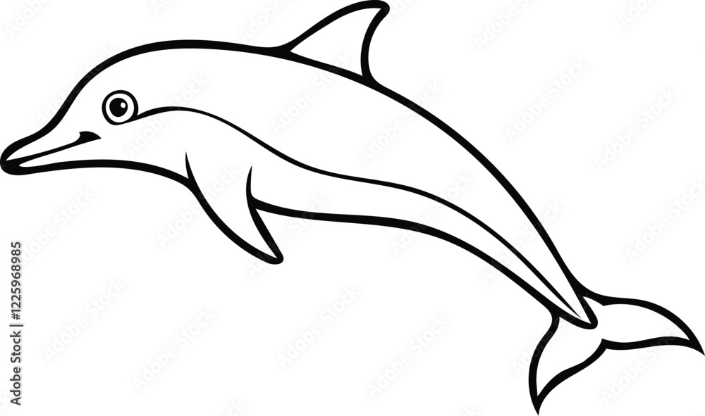 Ocean's Dance: Dolphin Vector Art Ocean's Dance: Dolphin Vector Art