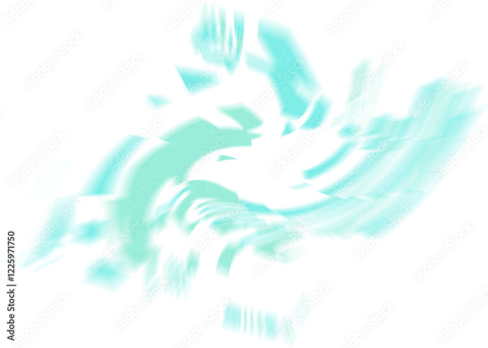 Fototapeta premium An abstract transparent iridescent color blur design element.