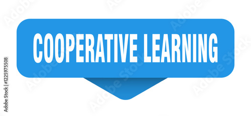 cooperative learning sticker. cooperative learning sign on transparent background