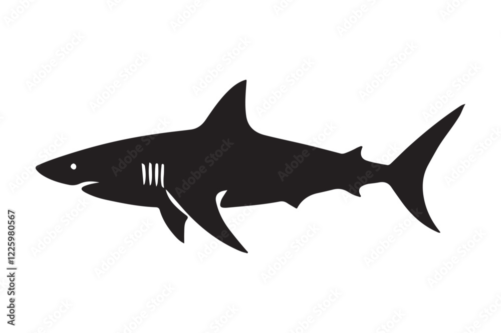 Fototapeta premium shark silhouette