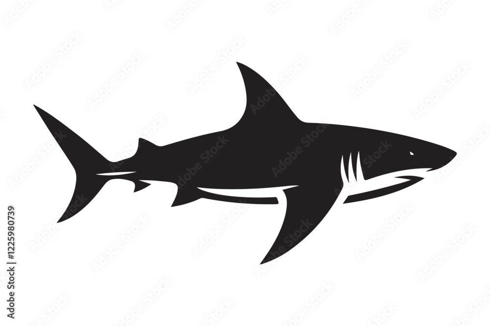 Obraz premium shark silhouette
