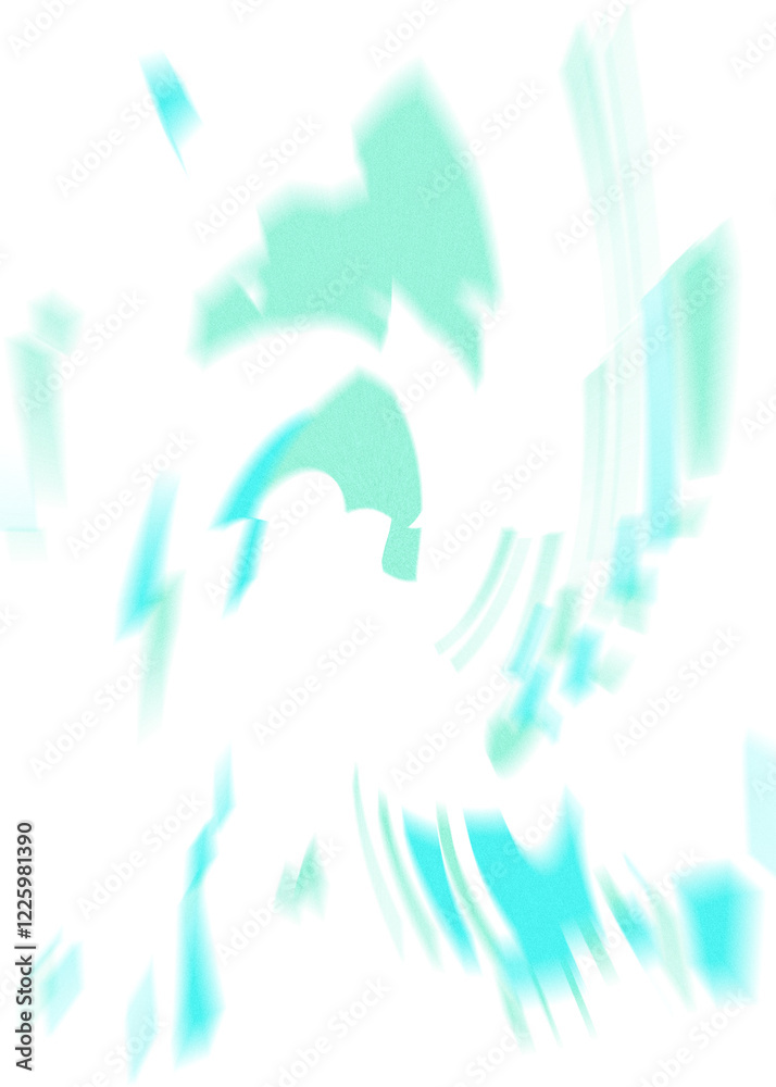Obraz premium An abstract transparent iridescent color blur design element.