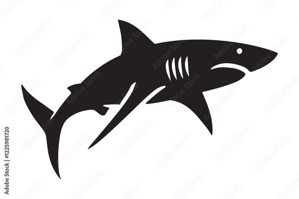 Fototapeta premium shark silhouette