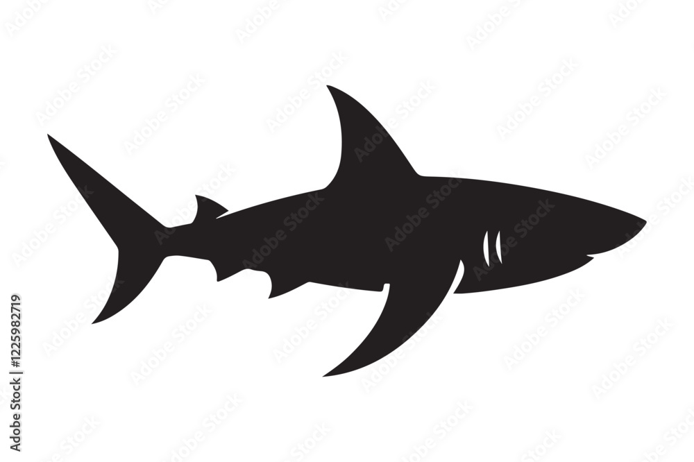 shark silhouette shark silhouette