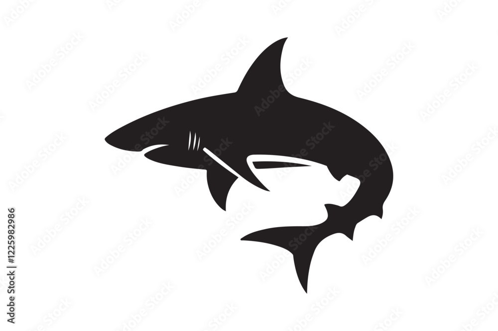 Fototapeta premium shark silhouette