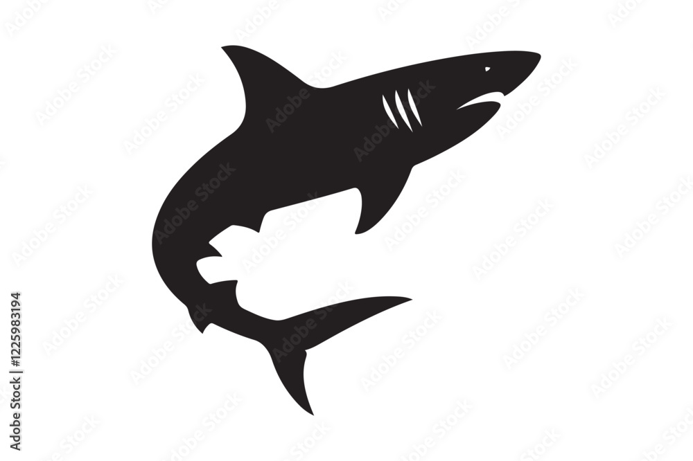 Fototapeta premium shark silhouette