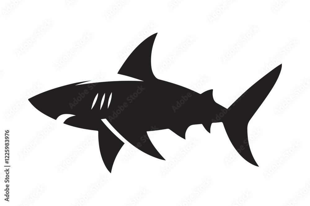shark silhouette shark silhouette