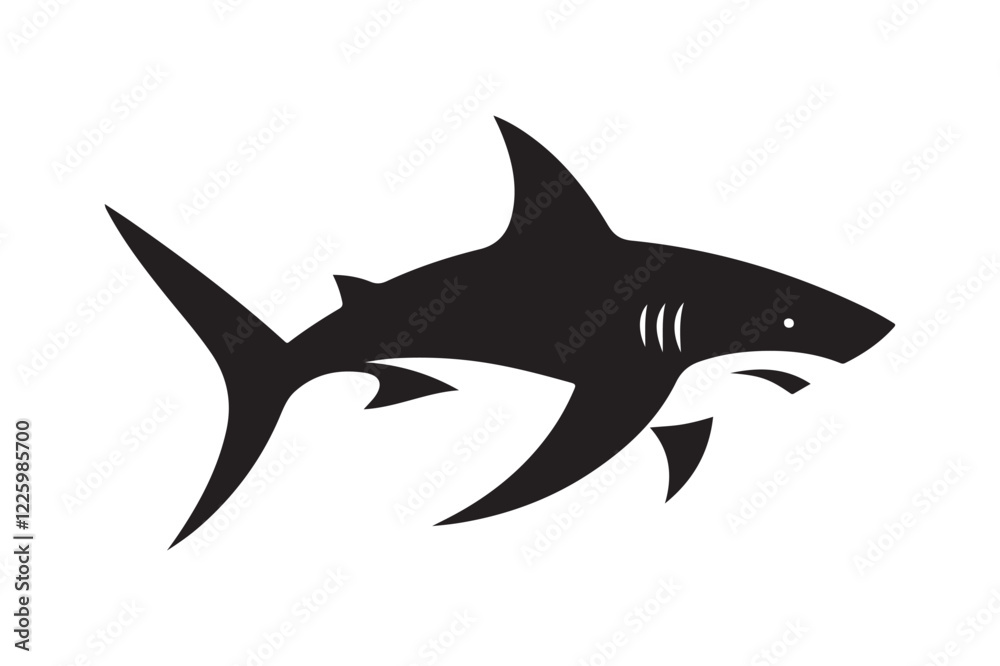 Obraz premium shark silhouette