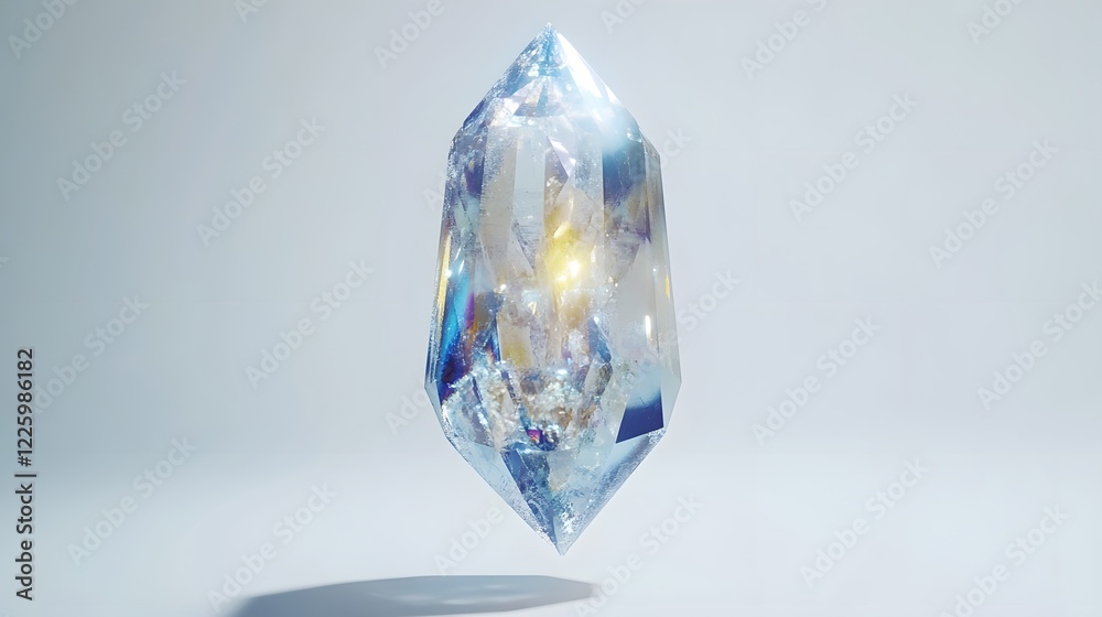 Luminous Crystal Point, A Stunning AI-Generated Gemstone Image Luminous Crystal Point, A Stunning AI-Generated Gemstone Image