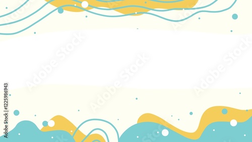 Cute abstract background with wave and space for text. Template for powerpoint, ppt, celebration, branding, banner, flyer, cover, business card, poster, sales, wall art, promotion, magazine and print.