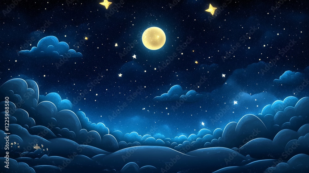 A night sky. Generative AI A night sky. Generative AI