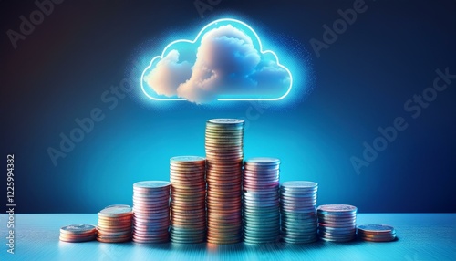 Cloud Computing Financial Growth Digital Currency photo