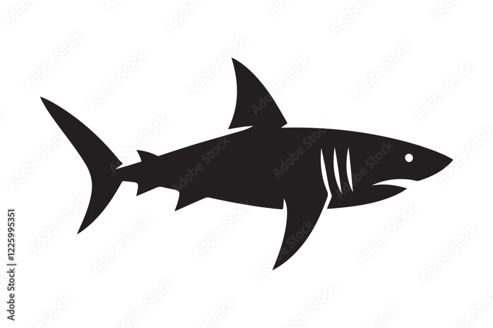 Fototapeta premium shark silhouette