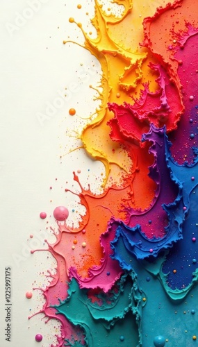 Expressive color washes, bold strokes, paper texture prominent , creative, art