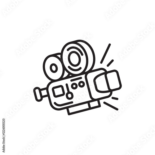 movie camera illustration