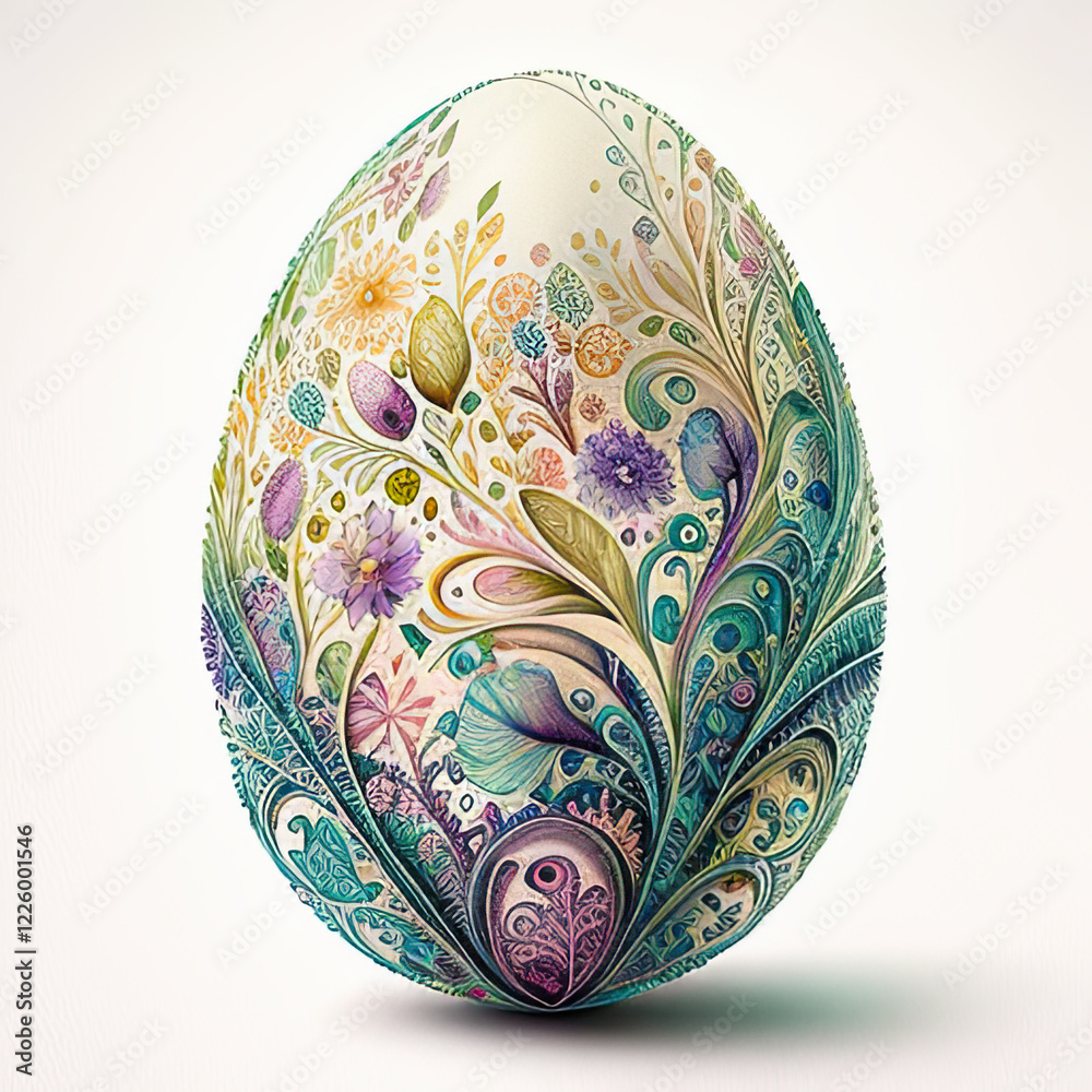 Watercolor Springtime Eggs Watercolor Springtime Eggs