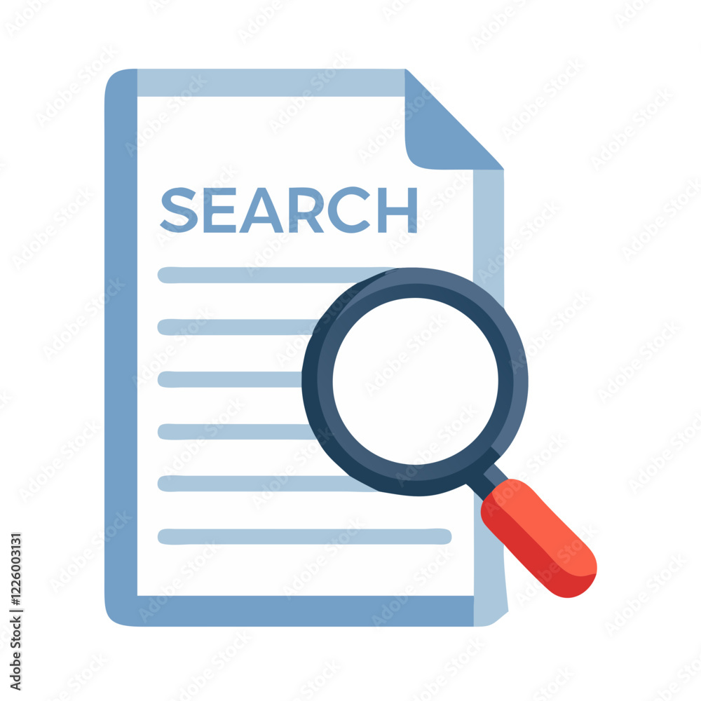 Magnifying Glass with Text Icon Magnifying Glass with Text Icon